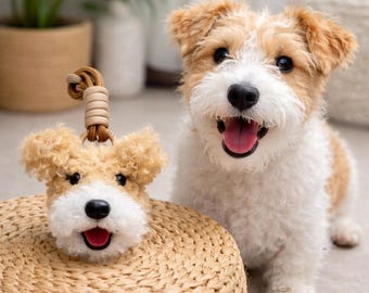 Llavero de peluche personalizado para perro, dije conmemorativo personalizado para mascotas, colgante de bolso para gatito hecho a mano
