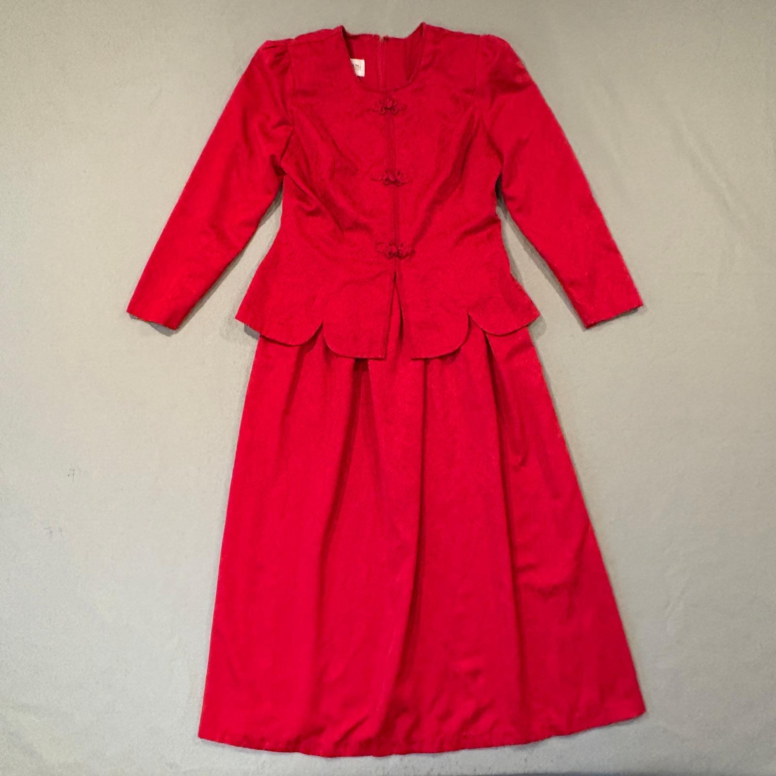 90s holiday dress Small 90s Cache Red Silk Ruched Party Dress