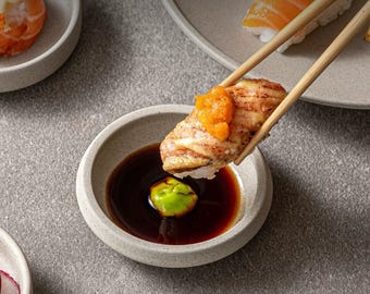 Juego de especias de gres rústico, platos de cerámica para condimentos, pequeños cuencos para servir, decoración de cocina minimalista