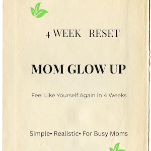Mom Glow Up Zurückstellen Planer Printable | 4-Wochen-Plan