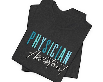 Chemise pour adjoint au médecin | T-shirt médical minimaliste, cadeau étudiant en Pennsylvanie