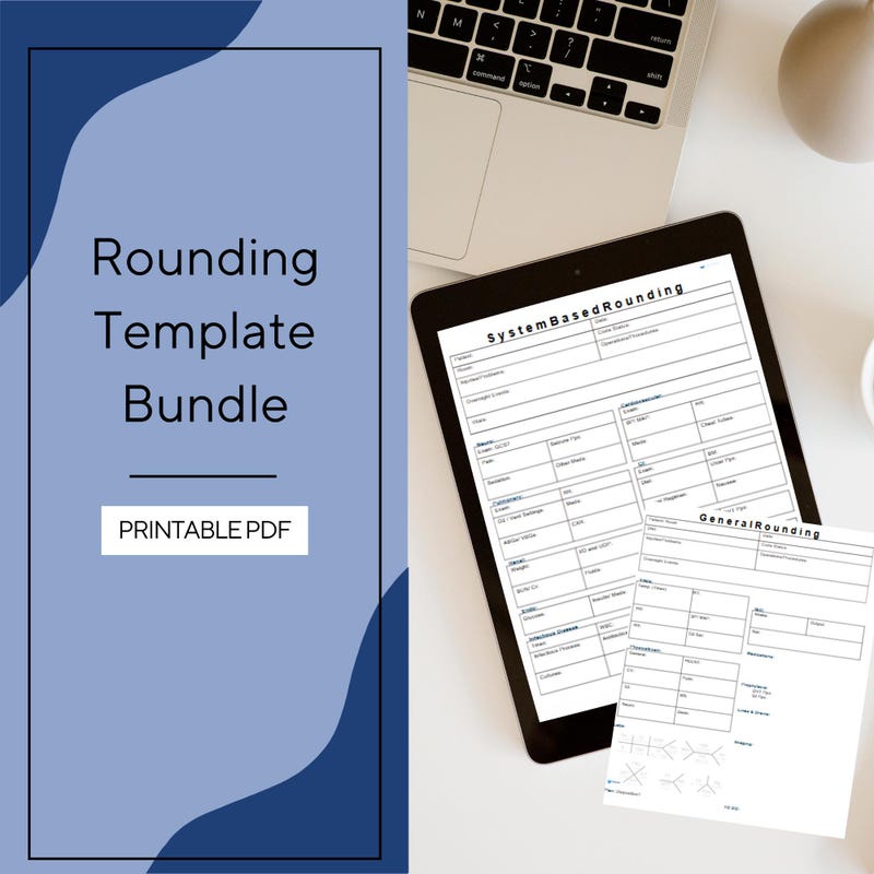 Nursing Rounds Template - Etsy