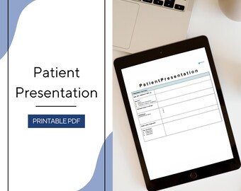Patient Presentation Template | Oral Presentation Tool | PA, NP, Nursing & Medical Students |  Clinical Rotation (Printable Pdf)