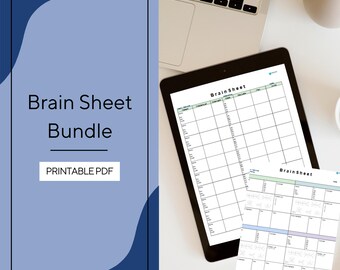 Brain Sheet Bundle | 10 Patient + 4 Patient Clinical Brain Sheets | Rounding Notes | PA, NP, Nursing & Medical Students (Printable Pdf)