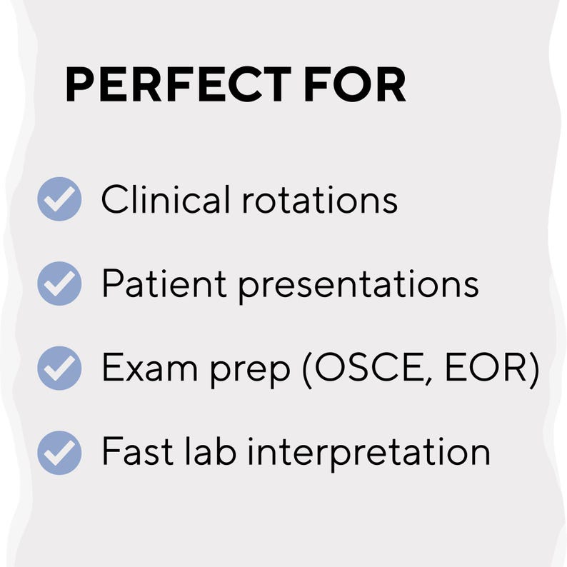 Lab Fishbone Template | Clinical Lab Diagram Cheat Sheet | PA, NP ...