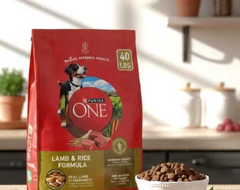 Purina ONE Dry Dog Food – Lamb & Rice Formula | 40 lb Bag | New Sealed
