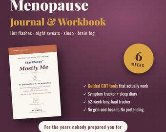 Klimakteriets journal och KBT-arbetsbok | Symtomspårare, lindring av värmevallningar (digital nedladdning)