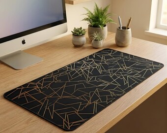 Constellation Desk Mat – Geometric Star Map Mousepad, Minimal Office Decor
