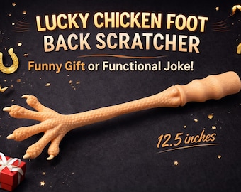 Lucky Chicken Foot Back Scratcher – Realistic Novelty Gag Gift (12.5 Inch)