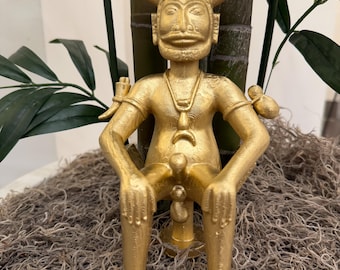 Papa Legba Statue: Resin Gatekeeper of Sacred Crossroads, Traditional Style 8.5inch