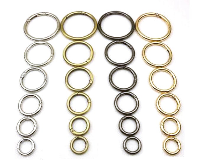 Metal O Rings,spring O Ring Clasps Spring Gate Ring Purse O Ring Round ...