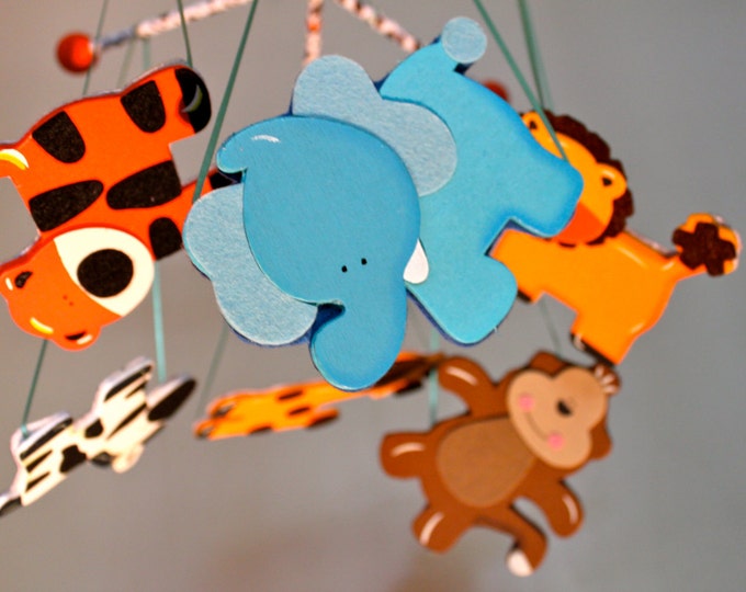 Unique Nursery Mobile Best Baby Crib Mobile Animal Crib Etsy UK