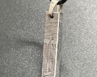 Muonionalusta meteorite pendant necklace, iron meteorite jewelry