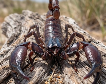 Prepared Scorpion Specimen Strike Pose | Gothic Parlor Oddity | Dark Academia Desk Decor