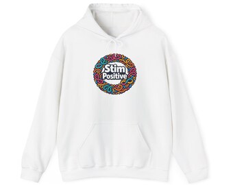 Bluza z kapturem Stim Positive, przyjazna sensorycznie bluza z neuroróżnorodnością, prezent z okazji Autistic Pride z okazji akceptacji autyzmu