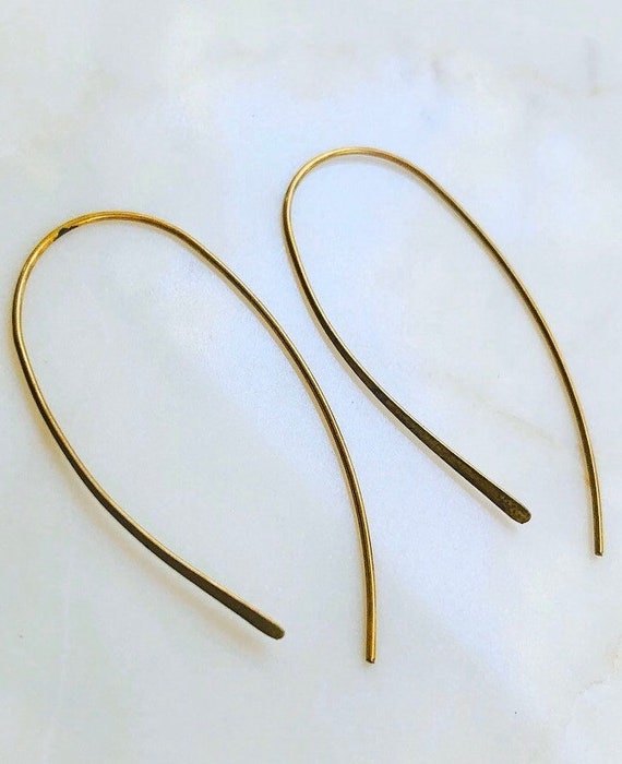 Simple Brass Loop Earrings