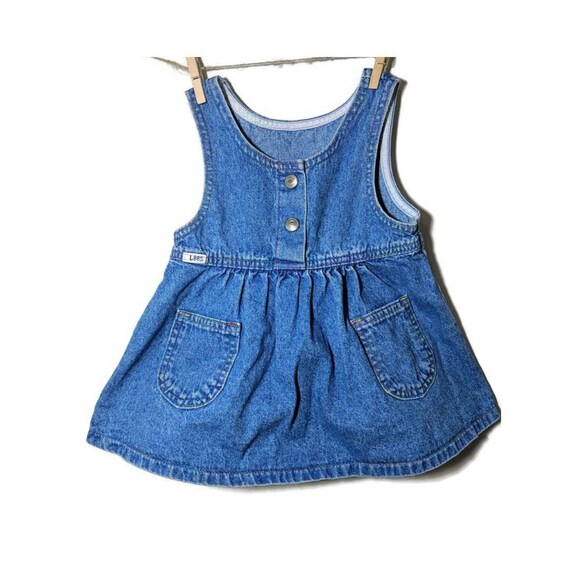 blue jean dress little girl