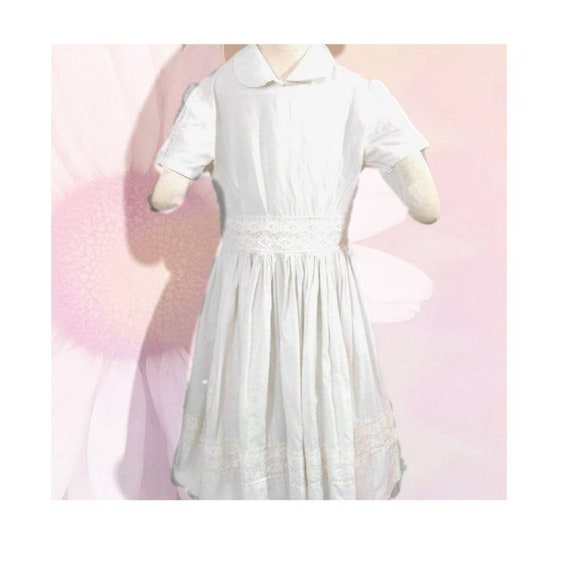 little girl white lace dress