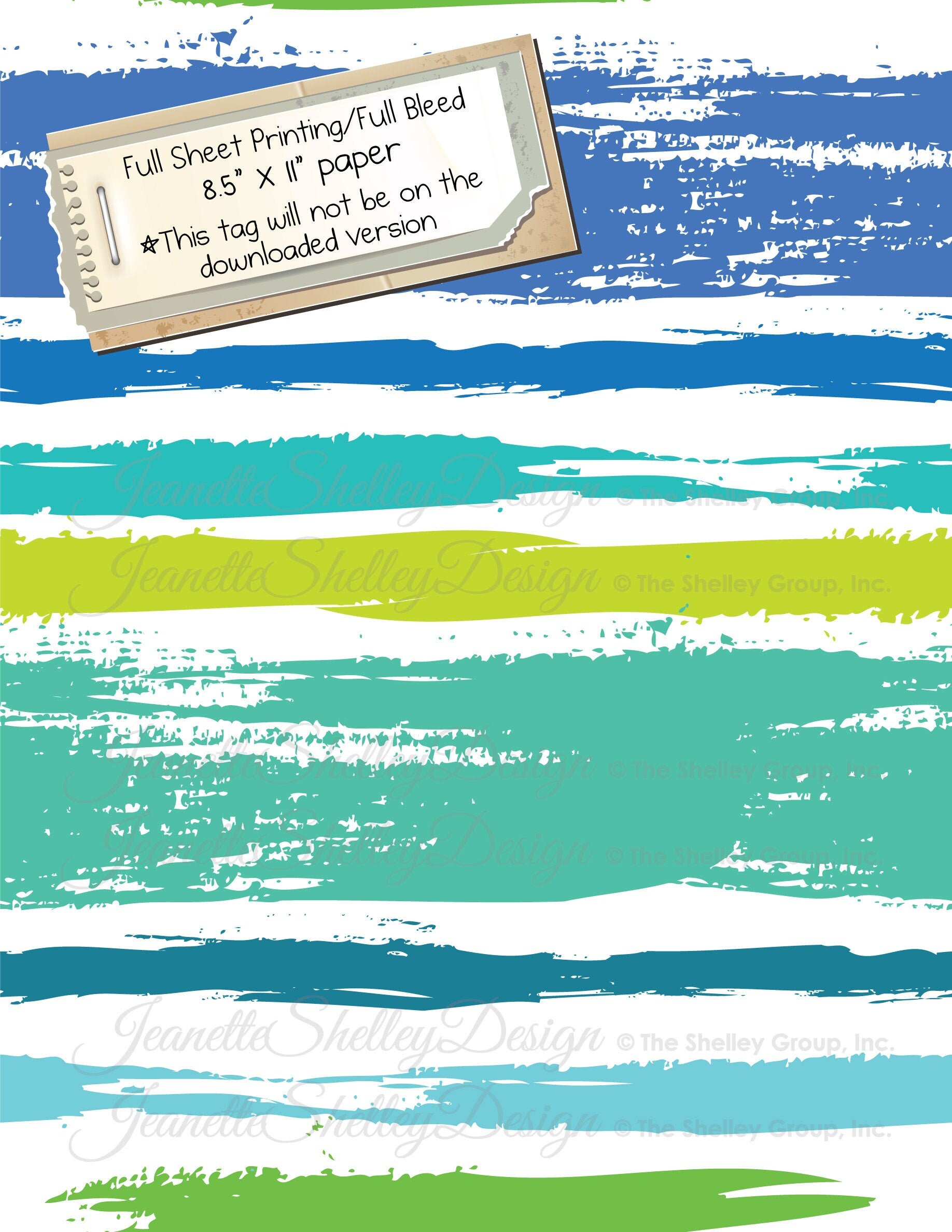 Instant Download... Printable 8.5 X 11 Full Sheet - Etsy