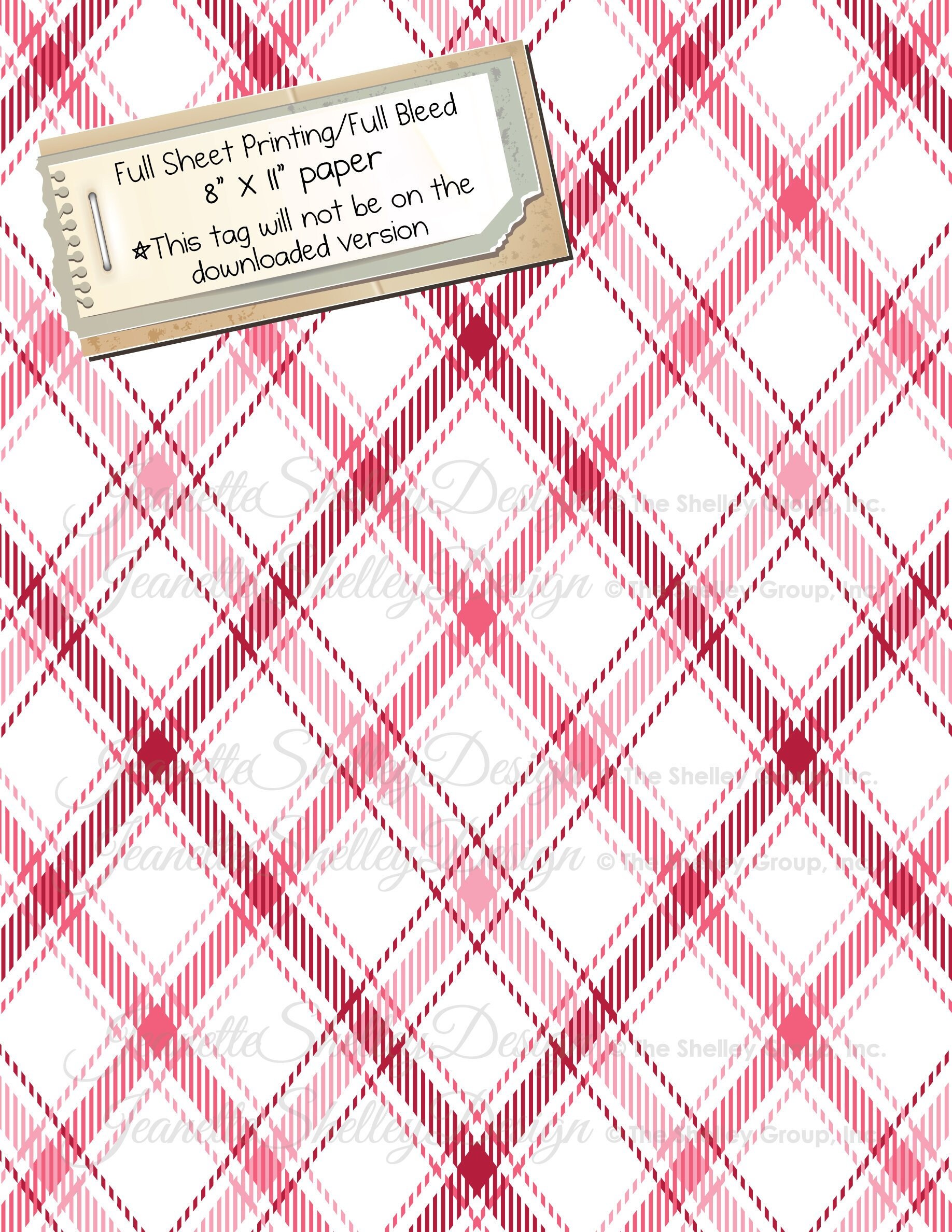 Instant Download... Printable 8.5 X 11 Full Sheet - Etsy