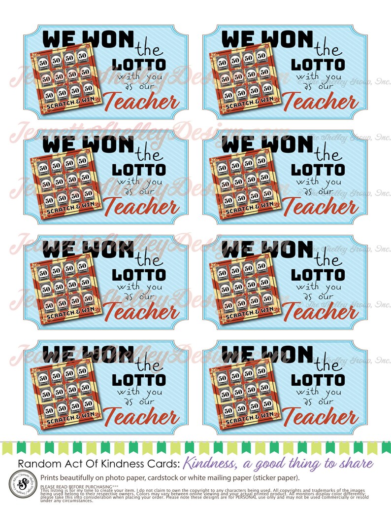 We Won The Lotto With You Printable We Won The Lotto With You Printable