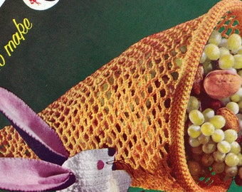 MÖNSTER Virkat Ymnighetshorn 1950-tals Vintage PDF-MÖNSTER