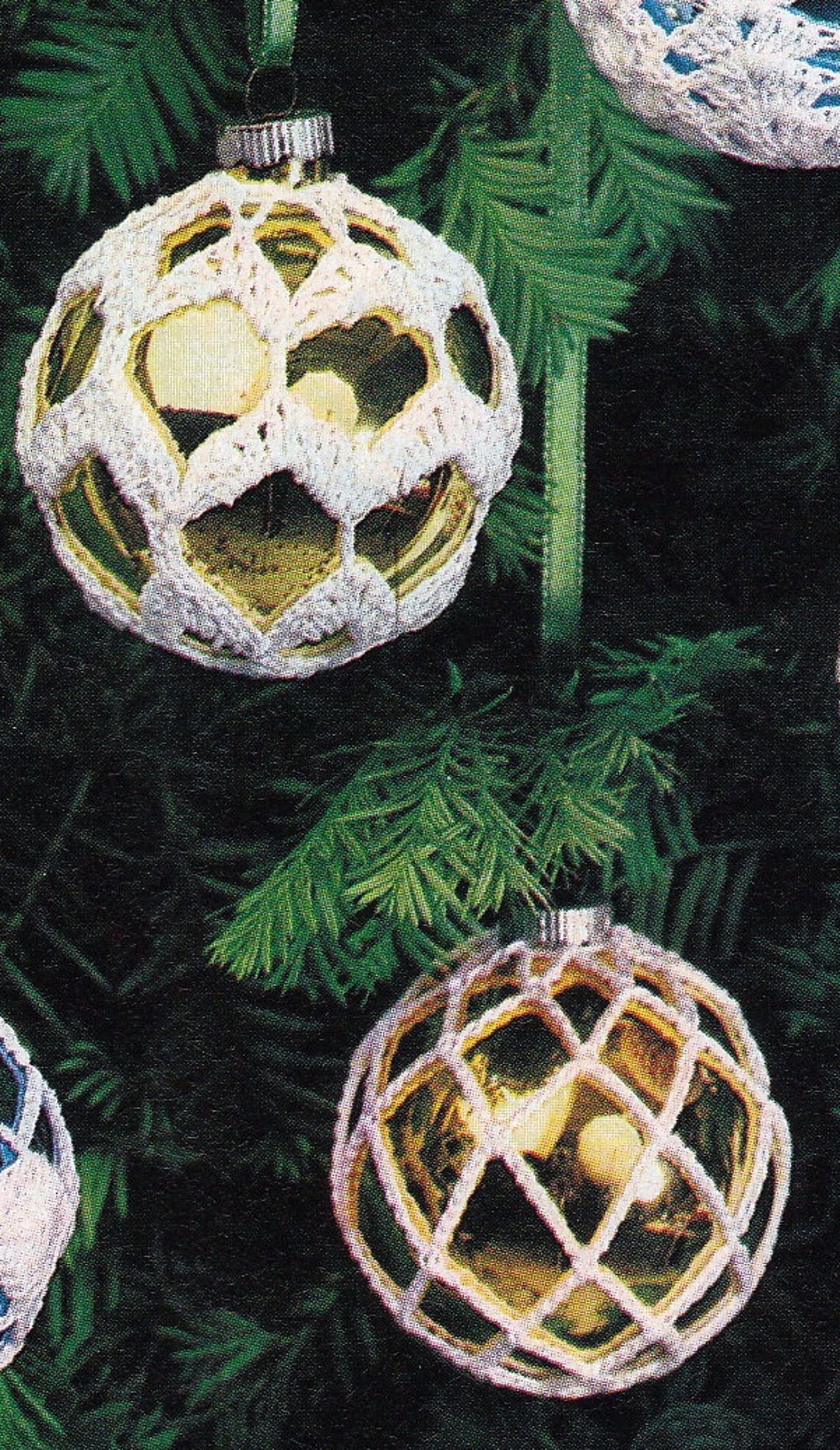 PATTERN Crochet Christmas Ornament Covers Vintage PDF PATTERN Etsy UK