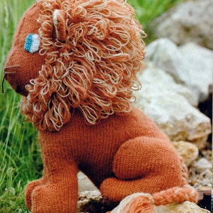 PATTERN Knit Lion Toy Vintage PDF PATTERN