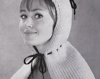 PATTERN Little Knit Riding Hood 1960's Vintage PDF PATTERN