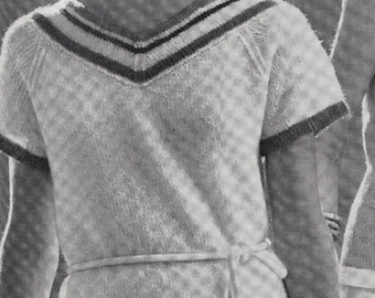 PATTERN Knit Womens Dress Vintage PDF PATTERN
