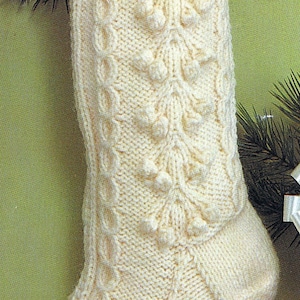 PATTERN Christmas Fisherman Stocking Vintage PDF PATTERN