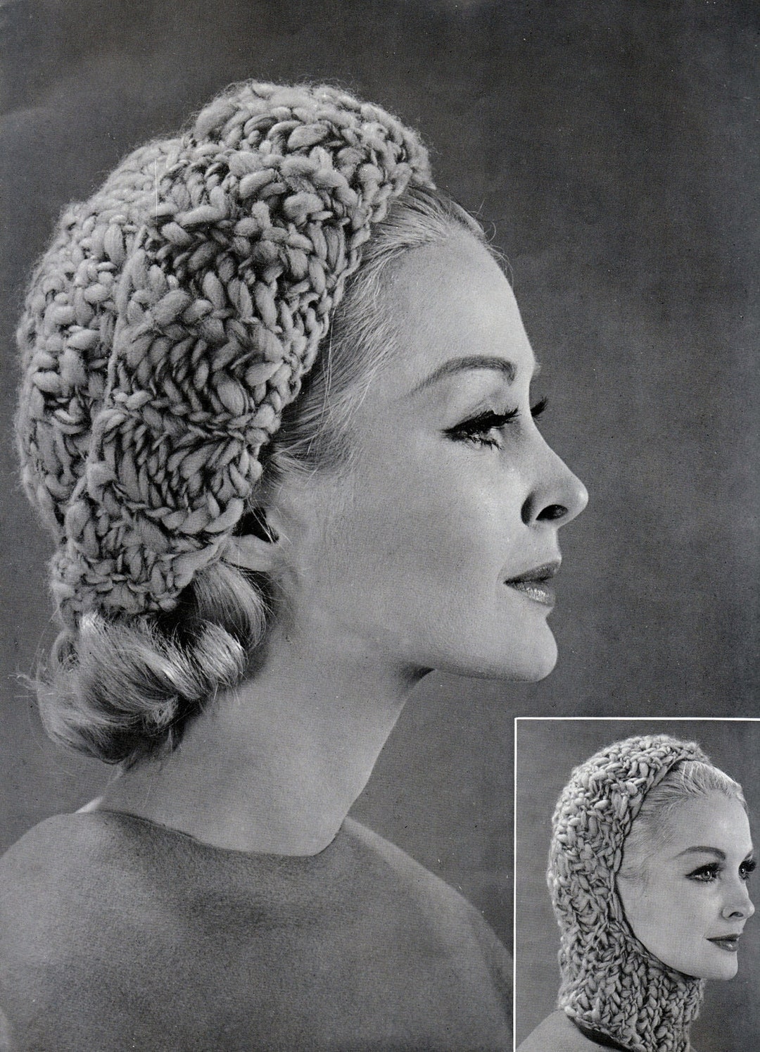 deco depuis 1985 KNIT BALACLAVA beige(PATTERN Knit Beanie deco depuis 1985 KNIT BALACLAVA beige(PATTERN Knit Beanie