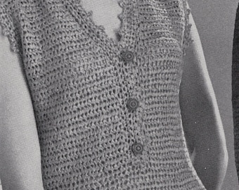 PATTERN Crochet Womens Dress Vintage PDF PATTERN