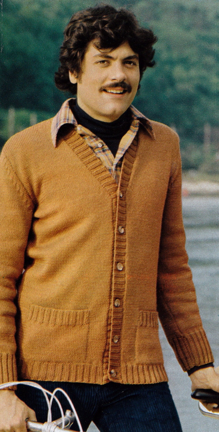 70s cardigan mens hotsell