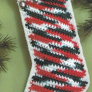 PATTERN Knit Christmas Jingle Bell Stocking Vintage PDF PATTERN