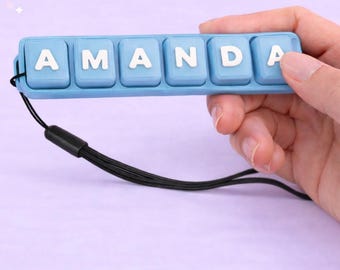 Personalized Keyboard Clicker Fidget Toy | Custom Name Desk Accessory, Mechanical Switches