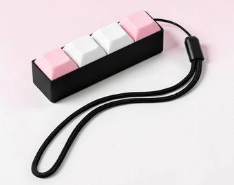 4-Key Mechanical Keyboard Fidget Clicker | Desk Toy, ADHD Focus Tool, Gamer Accessory