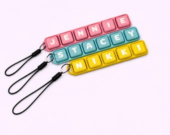 Personalized Keyboard Clicker Fidget Toy, Custom Name, Mechanical Switches, 3D Printed