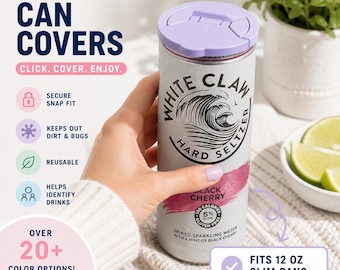 Slim Can Top, Drink Can Covers, Reusable Drink Protector