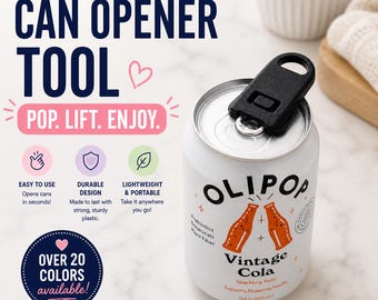 Can Opener Tool, Durable Plastic Tab Lifter (20+ Colors)