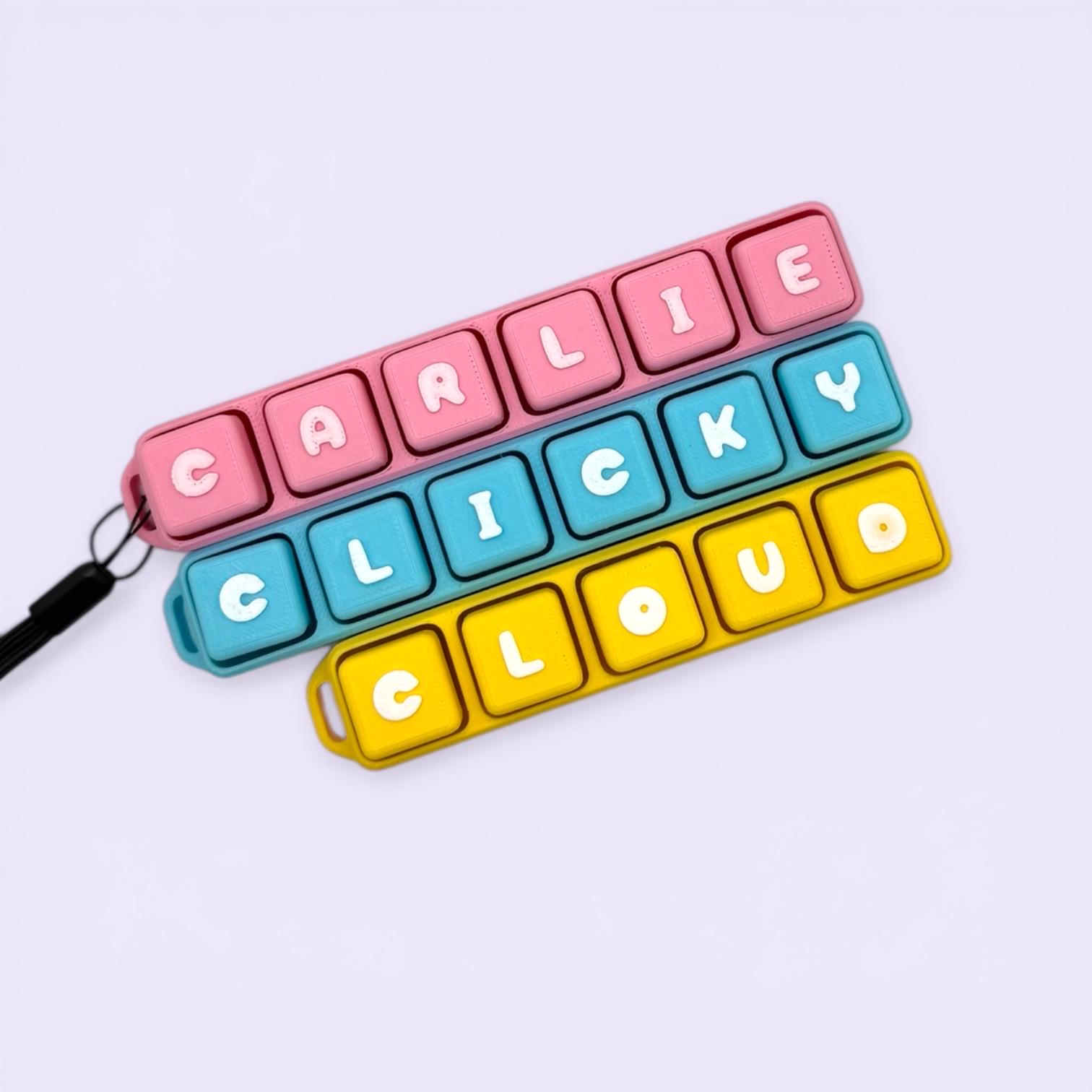 Personalised Computer Clicker Personalized Keyboard Clicker Fidget Toy, Custom Name, Mechanical ...
