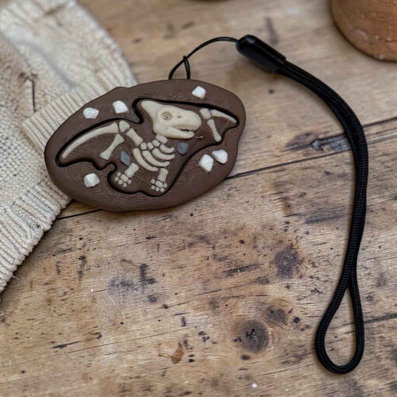 Dinosaur Fidget Clicker Keychain, jouet sensoriel de soulagement de l'anxiété image 5