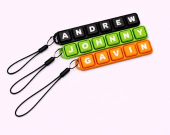 Personalized Keyboard Clicker Fidget Toy, Custom Name, Mechanical Switches, 3D Printed