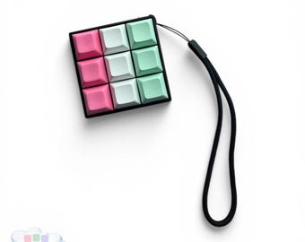 Keyboard Fidget Clicker, Mechanical Keyboard, ASMR Click Toy, 3D Printed Desk Accessory