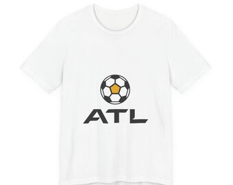 Camiseta gráfica de fútbol ATL / Camiseta del día del partido mundial de Atlanta / Ropa urbana de fútbol