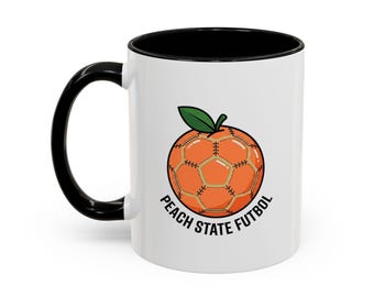 Taza con el logo del ATL de fútbol / Taza de café decorativa, 11 oz o 15 oz