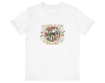 World Flags Globe Tee | International Flags Circle T-Shirt | Atlanta Soccer Shirt
