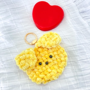 Crochet Dog Keychain – Melon Bread Inspired Amigurumi Charm