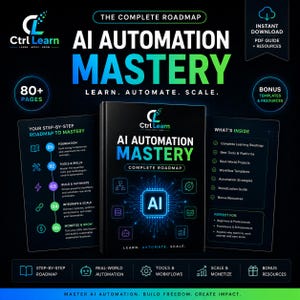 KI-Automatisierung Road Map 2026 | KI Business & Prozessautomation Lernpfad | n8n, Zapier, OpenAI, Claude, LangChain Guide | Digitaler Download