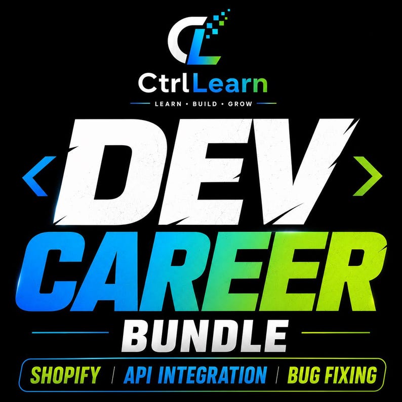 Dev Career Bundle | Shopify API DevOps Bug Fixing Roadmaps | Beginner to Expert Coding Career Guide PDF | Freelance Developer Kit image 5